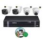 Imagem de Kit 4 Câmeras De Segurança Residencial Full HD 2MP Dvr Intelbras mhdx Full Hd