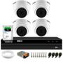 Imagem de Kit 4 Câmeras Dome VHD 1220 D G6 20m Full HD 1080p 2,8 mm DVR Intelbras MHDX 1204 4 Canais 2TB SKY