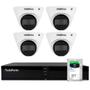 Imagem de Kit 4 Câmeras Dome VLP 1230 D IP Full HD 1080p IP67 IR 30m Intelbras + DVR Tudo Forte TFHDX 3304 4 Canais + HD 2TB Skyhawk