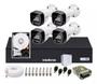 Imagem de Kit 4 Cameras Intelbras 1120 Full Color, Dvr 4 Canais C/ Hd 500 GB