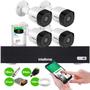 Imagem de Kit 4 Câmeras Intelbras 3130 B G7 HD 720 Multi HD Visão Noturna até 30m IP67 + Dvr Intelbras MHDX 1104-C 04 Canais + HD SkyHawk 2TB
