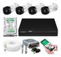 Imagem de Kit 4 Câmeras Intelbras Full Hd 1220b Dvr 4 Canais C/ Hd