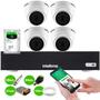 Imagem de Kit 4 Câmeras Intelbras VHD 1220 D G7 Dome Full HD 1080p Lente 2.8mm Visão Noturna 20m + Dvr Intelbras MHDX 1104-C 4 Canais + HD 1TB BarraCuda