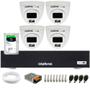 Imagem de Kit 4 Câmeras Intelbras VHD 1220 D G7 Full Color Full HD Visão Noturna 20m + DVR Intelbras MHDX 3004-C 4 Canais + HD SkyHawk 2TB