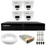 Imagem de Kit 4 Câmeras Intelbras VHD 1220 D G7 Full Color Full HD Visão Noturna 20m + Dvr Tudo Forte TFHDX 3304 4 Canais Com App Xmeye