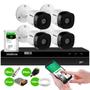 Imagem de Kit 4 Câmeras Intelbras VHD 1230 B Full HD 1080p Bullet Visão Noturna de 30 metros IP67 + DVR Intelbras MHDX 1204 4 Canais + HD 2TB BarraCuda