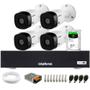 Imagem de Kit 4 Câmeras Intelbras VHL 1120 B HDCVI Lite HD 720p Lente 3.6mm Visão Noturna 20m IP66 + Dvr Intelbras MHDX 1004-C 4 Canais + HD 2TB BarraCuda