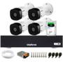 Imagem de Kit 4 Câmeras Intelbras VHL 1120 B HDCVI Lite HD 720p Lente 3.6mm Visão Noturna 20m IP66 + Dvr Intelbras MHDX 1104-C 4 Canais + HD SkyHawk 2TB