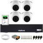 Imagem de Kit 4 Câmeras Intelbras VHL 1120 D HDCVI Lite HD 720p Lente 3.6mm Visão Noturna 20m + Dvr Intelbras MHDX 1004-C 4 Canais + HD 2TB BarraCuda