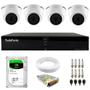 Imagem de Kit 4 Câmeras Intelbras VHL 1220 D Dome Full HD 1080p Lente 2.8mm Visão Noturna 20m + Dvr Tudo Forte TFHDX 3304 4 Canais App Xmeye + HD 2TB BarraCuda