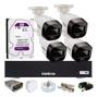 Imagem de Kit 4 Cameras Segurança Intelbras Full Color vhd 1120b Dvr 4ch Full C/ Purple 1t