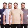 Imagem de Kit 4 Camisa Masculina Básica Plus Size