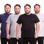 Imagem de Kit 4 Camisa Masculina Básica Plus Size