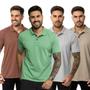 Imagem de KIT 4 Camisas Polo Masculina Piquet