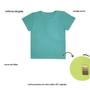 Imagem de Kit 4 Camiseta Blusinha Babylook T-shirt Básica Menina Algodão + Cotton Manga Curta Infantil Juvenil Lisa Roupa Verão Feminina Criança Tamanho 4-14