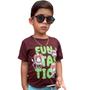 Imagem de Kit 4 Camiseta Infantil Gola Redonda 100%Algodão Varias Estampas