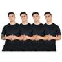 Imagem de Kit 4 Camisetas Dry Fit Premium Básica Academia Esporte
