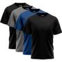 Imagem de Kit 4 Camisetas Dry fit Sandrini Masculina Leve UV Academia Esportivo