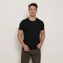 Imagem de Kit 4 Camisetas Masculinas Slim Fit Básicas Algodão