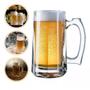 Imagem de Kit 4 Caneca De Vidro Para Chopp Hamburgo 370ml