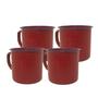 Imagem de KIT 4 Caneca Esmaltada 150ml Vintage Retro Rustica Cafe Cha
