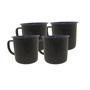 Imagem de KIT 4 Caneca Esmaltada 80ml Vintage Retro Rustica Cafe Cha