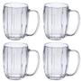 Imagem de Kit 4 Caneca Liv Acrílico Cristal Luxo Chopp 750ML Paramount