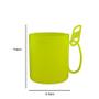 Imagem de Kit 4 Caneca Redonda Clipe Amarelo Neon 400Ml Plástico