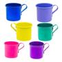 Imagem de Kit 4 Canecas Alumínio 100ml Casa Decoração Enfeite Café Chá Coloridas