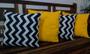 Imagem de Kit 4 Capas Almofadas 45X45Cm Gorgurinho Chevron/Oxford