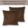 Imagem de kit 4 Capas Almofadas Sala Sofá C/ Ziper 45x45 Para Quarto Suede