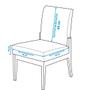 Imagem de KIT 4 Capas Cadeira Decorativa Ajustavel Elastica Lisa ou Estampada Renova Ambiente 