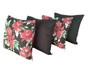 Imagem de Kit 4 Capas de Almofada 40 x 40 Malha Gel Helanca com Zíper Estampadas e Lisas Decoração