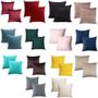 Imagem de Kit 4 Capas De Almofada Com Zíper 45x45cm Suede Lisa