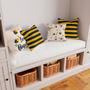 Imagem de Kit 4 Capas De Almofadas Decorativa Bee Honest