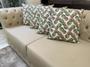 Imagem de Kit 4 Capas de Almofadas Jacquard Abacaxi Verde Fundo Branco 45x45cm