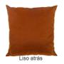 Imagem de Kit 4 Capas para Almofada Drapeada Quadrada em Veludo Terracota