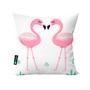 Imagem de Kit 4 Capas Para Almofadas Decorativas Flamingo