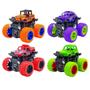 Imagem de Kit 4 Carrinho Miniatura A Fricção Jeep Com Suspensão 360