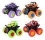 Imagem de Kit 4 Carrinhos Amortecedor Big Monster Truck Hip Hop 4x4