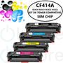 Imagem de Kit 4 Cartuchos de Toner Cf414a W2020 Compatível M454DW M454DN MFP M479FDW M479DW M479FDN Sem Chip