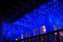 Imagem de Kit 4 Cascatas 400 Leds 10M C/ 8 Funções Azul C/ Fio Branco 127v