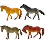 Imagem de Kit 4 Cavalos de Vinil Wild Horse Series Animais Fazenda