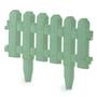 Imagem de Kit 4 Cercas Plásticas Decorativas Jardim Verde 40x29 Cm