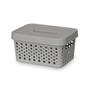 Imagem de Kit 4 Cestos Organizador Trama Rattan 2000ml/3600ml c/ Tampa