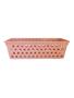 Imagem de Kit 4 Cestos Rosa Multiuso Comprido 28x11x8cm 1044
