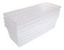 Imagem de Kit 4 Cestos Transparente Multiuso Comprido 28x11x8cm 1121