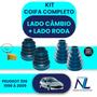 Imagem de Kit 4 coifas homocinética lado roda e lado câmbio Peugeot 206 1999 a 2010 motor 1.6v