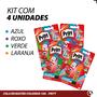 Imagem de Kit 4 Cola Bastão Colorida Pritt 10g Para Escola Artesanato Lavável Atoxica