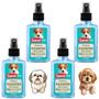 Imagem de Kit 4 Colônia Sanol Dog Filhotes Talco Cães e Gatos 120ml